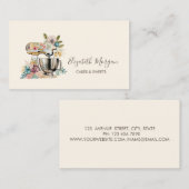 シックなミキサーフラワーズベーカリー名刺 名刺 (正面/裏面)