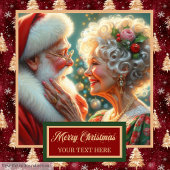 シックなミスター&ミセスクロース金ゴールドツリーレッドバスタオル バスタオルセット