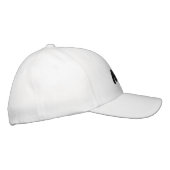 シックなミセス・ブラックとホワイトかわいい 刺繍入りキャップ (右)