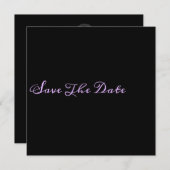 シックなミニマリストが日付を保存 セーブザデート (正面/裏面)