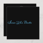 シックなミニマリストが日付を保存 セーブザデート (正面/裏面)