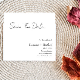 シックなミニマリストのエレガンス セーブザデート