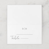 シックなミニマリストのエレガンス プレイスカード (外部開封)