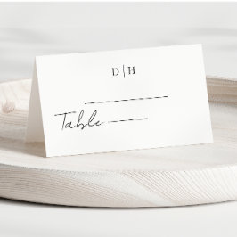 シックなミニマリストのエレガンス プレイスカード