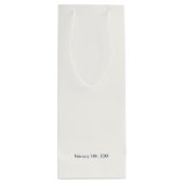 シックなミニマリストの愛感謝してい& ワインギフトバッグ (裏面)