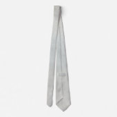 シックなミニマリストグレーネックタイ ネクタイ (裏面)