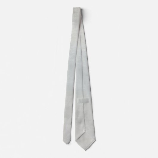 シックなミニマリストグレーネックタイ ネクタイ (裏面)