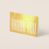 シックなミニマリストサンキューノートグスタイリッシュラム折り畳み 箔カード (正面)