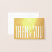 シックなミニマリストサンキューノートグスタイリッシュラム折り畳み 箔カード (封筒付き正面)