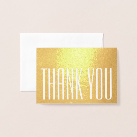 シックなミニマリストサンキューノートグスタイリッシュラム折り畳み 箔カード (封筒付き正面)
