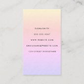 シックなミニマリストテクスチャ | QRコード 名刺 (裏面)