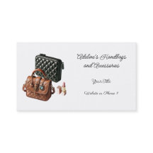 シックなミニマリストハンドバッグアクセサリービジネスカード