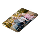 シックなミニマリストフルフレームホリデーフォト マグネット (左側)