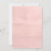 シックなミニマリストボホウォーターカラーワイルドフラワー結婚ズ 招待状 (裏面)