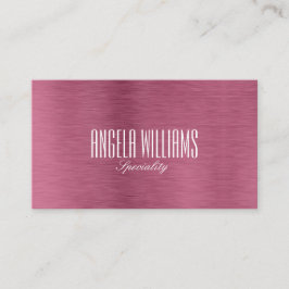 シックなミニマリストメタリックバラ金ゴールドとホワイト 名刺