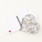 シックなミニマリスト:ブラック&ホワイトフローラ ノートブック (内部)