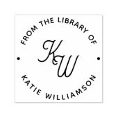 シックなミニマルイニシャルラウンドタイポグラフィライブラリ セルフインキングスタンプ (デザイン)