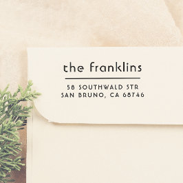 シックなミニマルカスタムリスト セルフインキングスタンプ