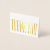 シックなミニマルスタイリッシュリストサンキューグラム折り畳みノート 箔カード (正面)
