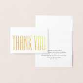 シックなミニマルスタイリッシュリストサンキューグラム折り畳みノート 箔カード (ディスプレー)