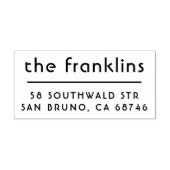 シックなミニマルパーソナライズされたリスト ラバースタンプ (インプリント)