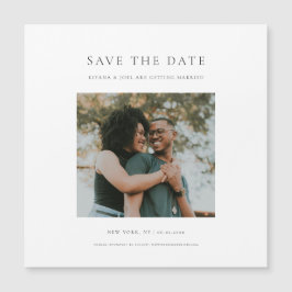 シックなミニマル写真モダン日付磁石を保存