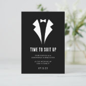 シックなミニマルGroomsman Proposal Card サンキューカード (スタンド正面)