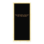 シックなメイクアップアーティストヘアサロンラックカード ラックカード (裏面)