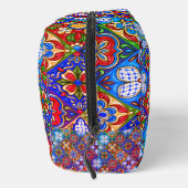 シックなメキシコのタラベラ青い紫色のタイルのモノグラム ドップキット (右)