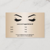 シックなメタリック金ゴールドブラウバーアイドラグジュアリー 名刺 (正面)