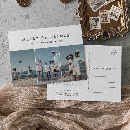 シックなメリークリスマス年レビュー3写真 シーズンポストカード