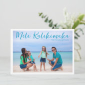 シックなメレカリキマカフルファミリーフォトトロピカル シーズンカード (スタンド正面)