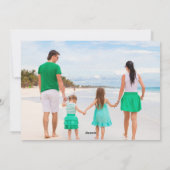 シックなメレカリキマカフルファミリーフォトトロピカル シーズンカード (裏面)