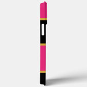 シックなモダンなブラックピンクストライプパターン名 Case-Mate iPhoneケース (裏面 / 右)