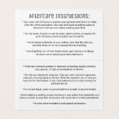 シックなモダンのばら色の金ゴールドシンプルなブラシストローク鞭 名刺 (内部フラット)