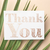 シックなモダンバラ華美金ゴールドクラッシーサンキュー 箔シーズンカード