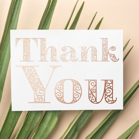 シックなモダンバラ華美金ゴールドクラッシーサンキュー 箔シーズンカード