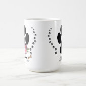 シックなモダンポープリントドッグママモーコーヒーマグ コーヒーマグカップ (中央)