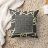 シックなモダン引用文ピロー良い雰囲気のみ クッション (ブランケット)