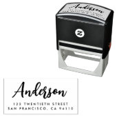 シックなモダン書道台本の名前差出人住所 セルフインキングスタンプ (インサイチュ)