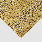 シックなモダン金ゴールドチータープリントパターンのモノグラム 薄葉紙 (詳細)