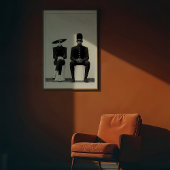 シックなモノクロ撮影ファッションペア ポスター