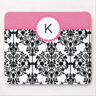 シックなモノグラムのマウスパッド マウスパッド