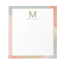 シックなモノグラムカラフル抽象芸術図形