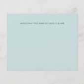 シックなモノグラムクレストフォトウェディング日付を保存 (裏面)