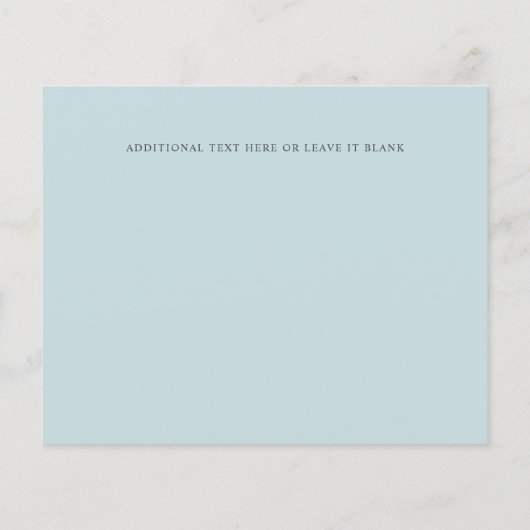 シックなモノグラムクレストフォトウェディング日付を保存 (裏面)