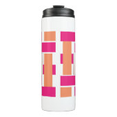 シックなモノグラムフェミニンストライプパターン タンブラー (正面)