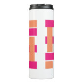 シックなモノグラムフェミニンストライプパターン タンブラー (裏面)