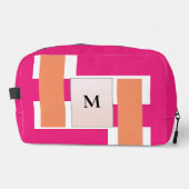 シックなモノグラムフェミニンストライプパターン ドップキット (正面)