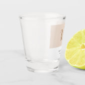 シックなモノグラムプロフェッショナルプレインミニマル ショットグラス (左)